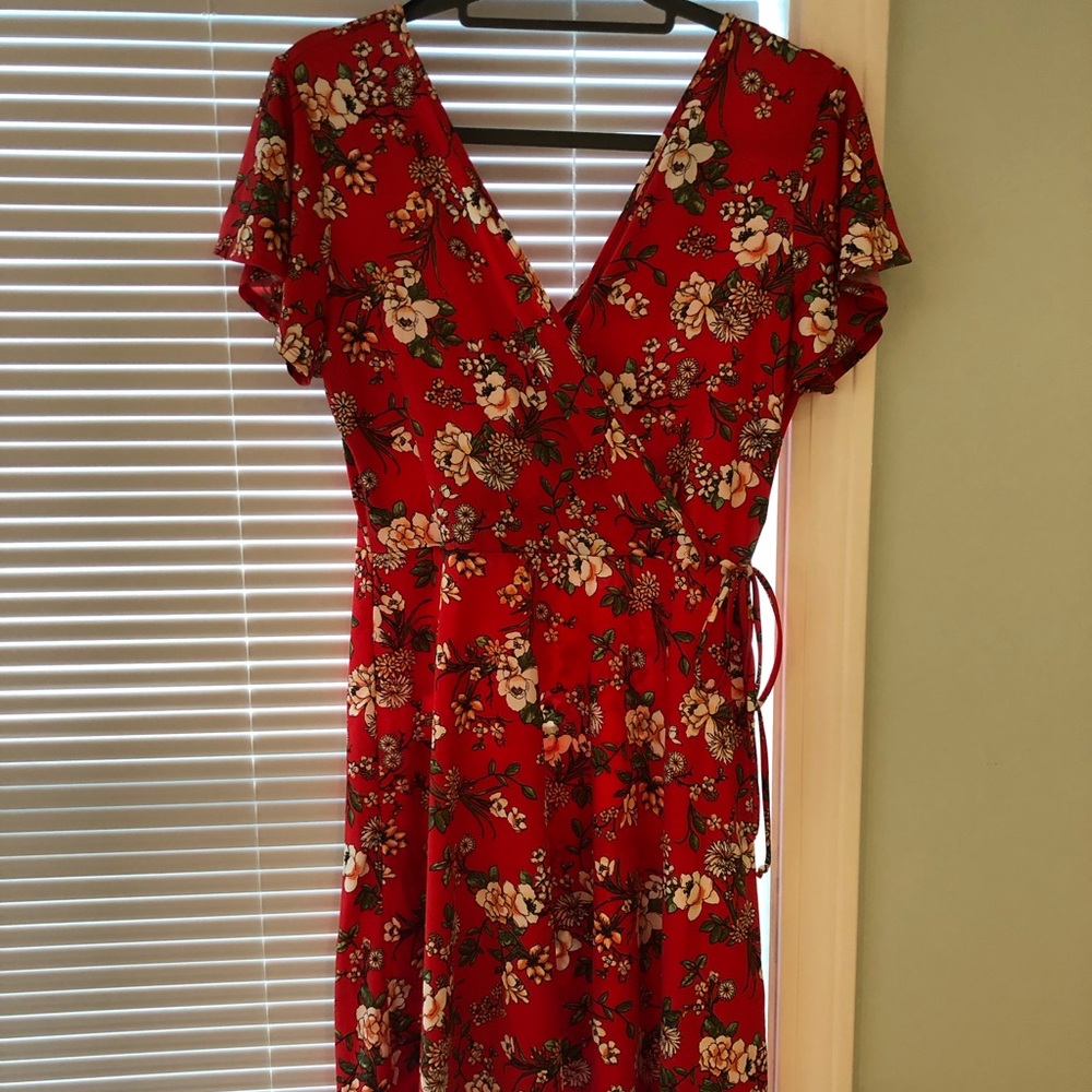 NWT Kaileigh Faux Wrap Knit Dress